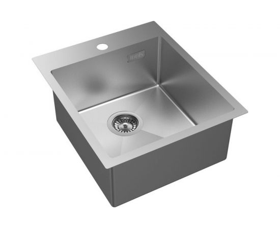 Мойка из нержавеющей стали IDDIS Haze сатин, 430х510 HAZ43S0i77 – изображение 2