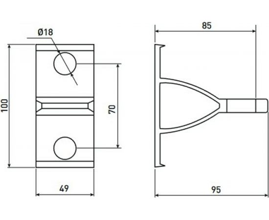 Анкерный кронштейн ЭРА SO253 розничная упаковка Б0036718 – изображение 2