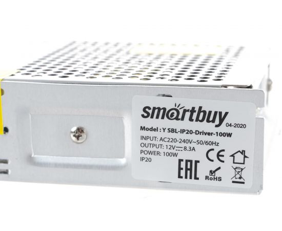 Драйвер для LED ленты Smartbuy LED, IP20-100W SBL-IP20-Driver-100W – изображение 3