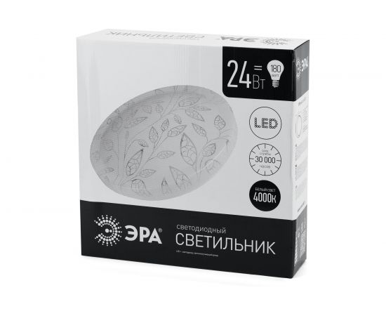 Бытовой светильник ЭРА SPB-6-24-4K C светодиодный 24Вт 4000K 1850Лм Сюзи 385x103 Б0019810 – изображение 3