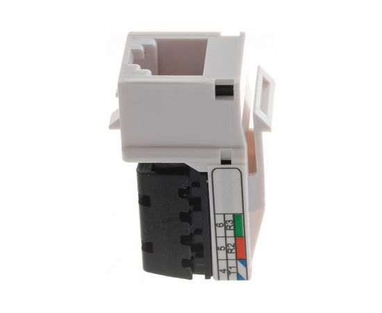 Модуль-вставка типа Keystone NIKOMAX неэкранированный, белый NMC-KJUC3-WT – изображение 3