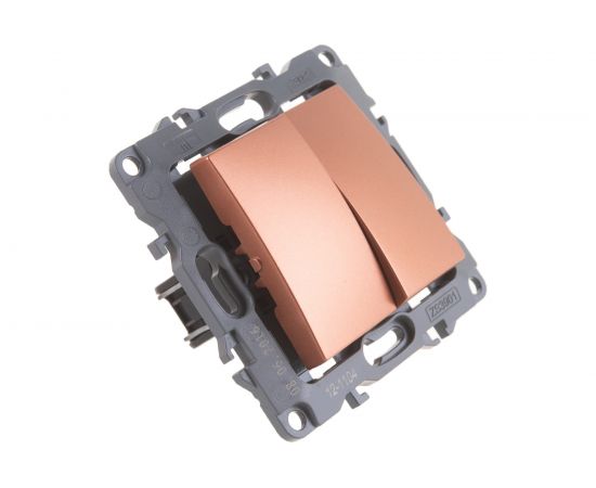 Двойной выключатель ЭРА 12110414 10АХ250В, IP20, медь Б0019289 – изображение 3