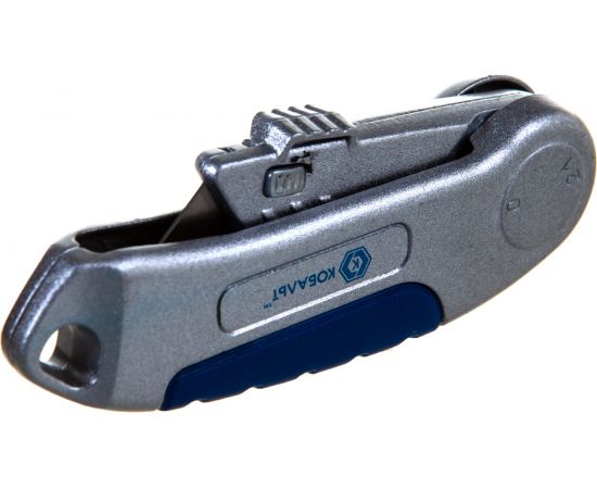 Технический складной нож, трапециевидные лезвия 19мм 3 шт, металлический корпус КОБАЛЬТ 245-039 – изображение 4