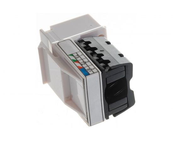 Модуль-вставка типа Keystone NIKOMAX неэкранированный, белый NMC-KJUC3-WT – изображение 4