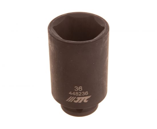 Набор глубоких ударных торцевых головок (1/2, 6-гранные 30-36 мм, 12-гранные 30-36 мм, в кейсе, 8 штук) JTC K4087 – изображение 4