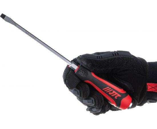 Отвертка, шлицевая SL6.5 х 150мм усиленная со сквозным стержнем JTC 7625 – изображение 6