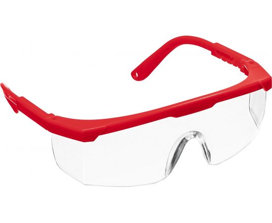 Защитные очки открытого типа ЗУБР Спектр 5, прозрачные, регулируемые по длине дужки 110328 