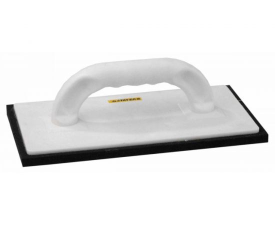 Пластмассовая терка STAYER с резиновым покрытием 10мм, 140х280мм 0815-1 