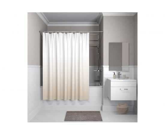 Штора для ванной комнаты IDDIS, 200*180см, полиэстер, B02P218i11 