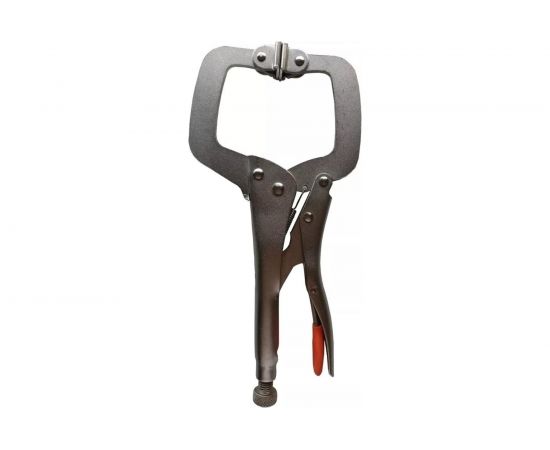 Сварочные зажимные клещи HARDEN тип С с плоской площадкой, 280мм. 560635 