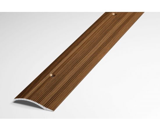 Порог разноуровневый алюминиевый декоративный (39,4 мм, 1,8 м, Дуб темный) ЛУКА 00000001895 