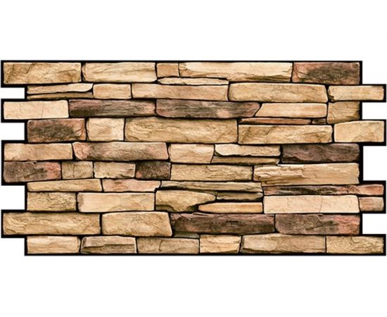 Панель ПВХ Сланец Натуральный (10 шт, 980х498 мм) GRACE УТ000009792 