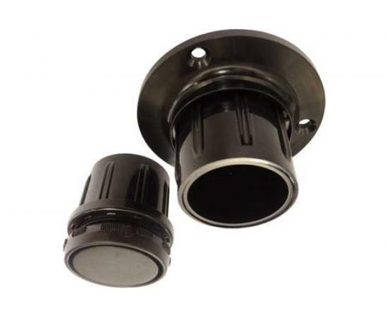 Комплект опоры барной стойки Левша д/трубы d50, верх+низ, черный У8-9899 