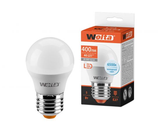 Лампа WOLTA LED 25W45GL5E27 