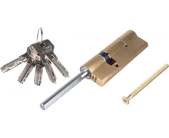 Цилиндровый механизм под вертушку CISA дл. шток ASIX OE307-87.00 90 мм/55+10+25, ЛАТУНЬ 23915 