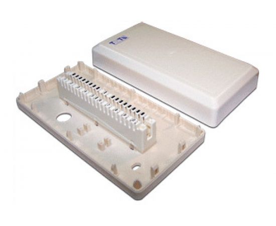 Распределительная коробка на 1 плинт 10 пар TWT, с плинтом DB10-1P-DIS 