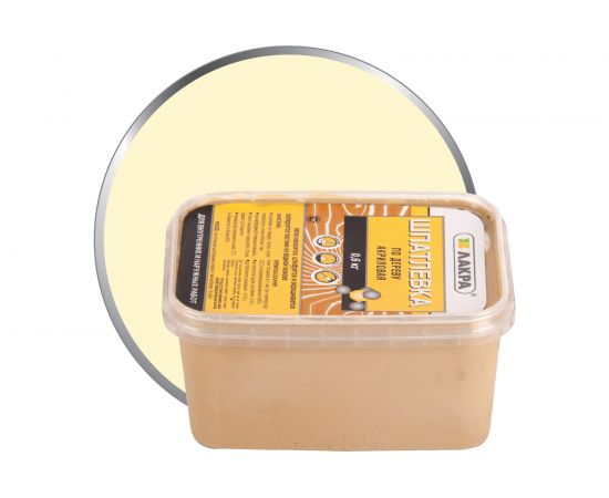 Шпатлевка по дереву Береза 0,6 кг Лакра 90000309205 – изображение 2