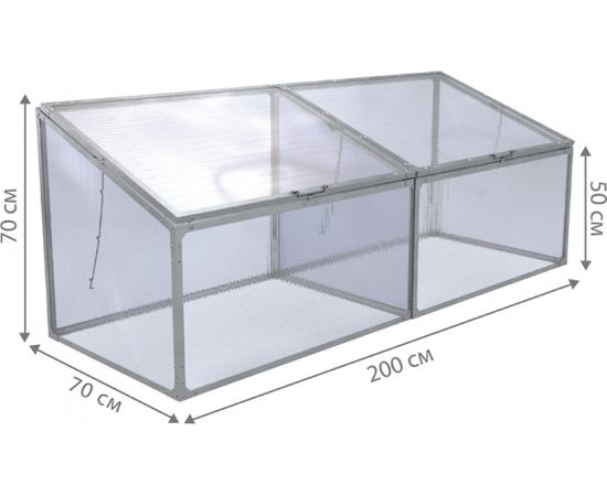 Парник из поликарбоната Delta-Park GH-S 2 м 3004005_2 – изображение 2