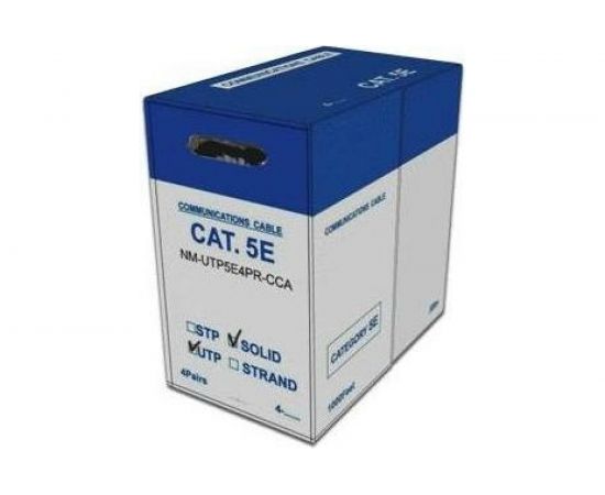 Кабель NEWMAX UTP CCA витая пара , 4 пары, категория 5e, PVC, серый, 305м в катушке, NM-UTP5E4PR-CCA – изображение 2