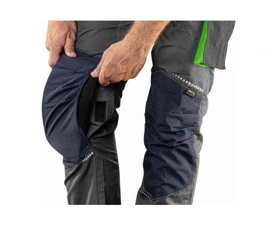 Рабочий полукомбинезон NEO Tools PREMIUM, серый, рипстоп, размер XS 81-247-XS – изображение 2