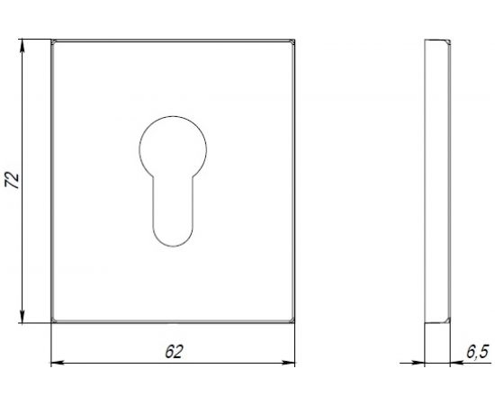 Декоративная накладка ARMADILLO на ЦМ ET Protector/USS BL, черный 42991 – изображение 2