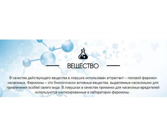 Ловушка от пищевой моли РАПТОР 2шт, без запаха 19696 – изображение 3