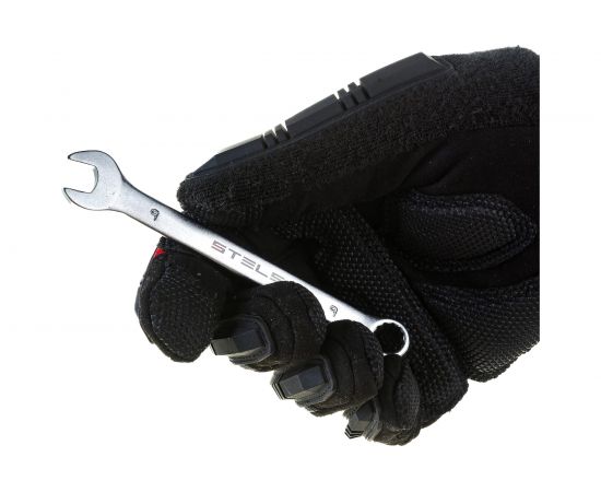Комбинированный ключ, 9 мм, CrV, матовый хром STELS 15205 – изображение 3