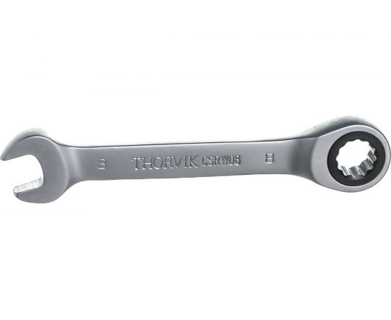 Гаечный ключ Thorvik CSRW08 комбинированный трещоточный короткий, 8 мм 53517 – изображение 3