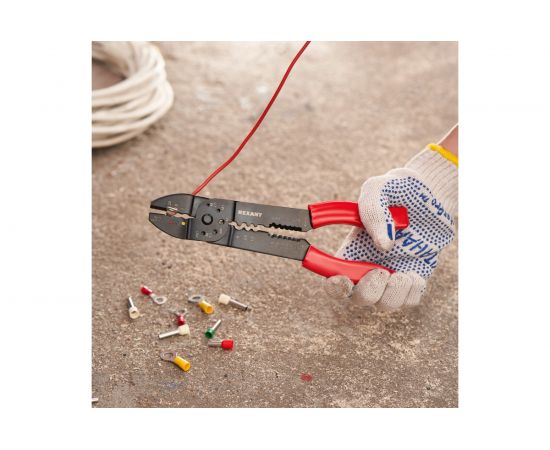 Кримпер для обжима наконечников и зачистки проводов REXANT ht-204 12-3033 – изображение 4
