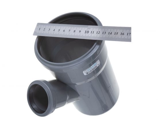 Тройник внутренней канализации LAMMIN 110х 50/45 градусов Lm35091105045 – изображение 4