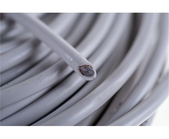 Коаксиальный кабель REXANT RG-58 A/U, 50 Ом, Cu/Al/Cu 64%, бухта 100 м, белый 01-2001 – изображение 4