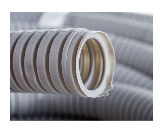 Легкая гофротруба УРАЛ ПАК ПВХ, с протяжкой Россия - 25 мм 75 м ГФ-0101725-075 – изображение 4