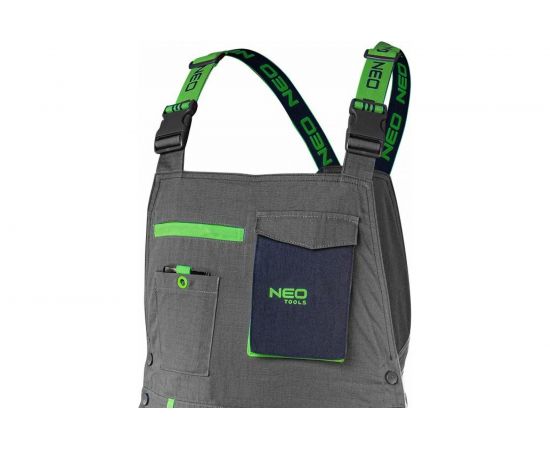Рабочий полукомбинезон NEO Tools PREMIUM, серый, рипстоп, размер XS 81-247-XS – изображение 5