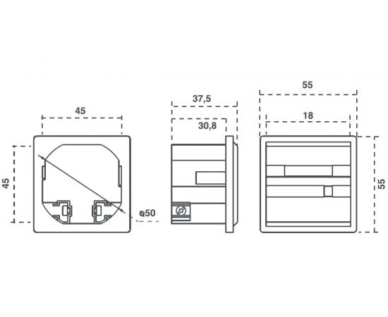 Счетчик часов 1280V для установки в бокс Orbis CONTA OB180801 – изображение 6