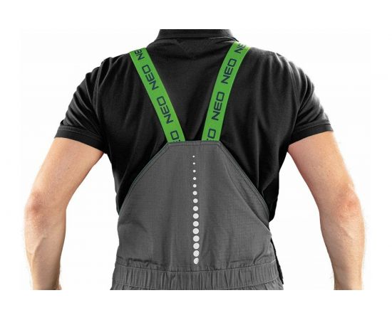 Рабочий полукомбинезон NEO Tools PREMIUM, серый, рипстоп, размер XS 81-247-XS – изображение 8