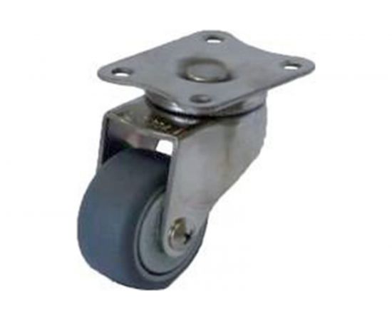 Колесо серая мягкая резина поворотное SUS 304 40 мм MFK-TORG 3053040НЕРЖ 