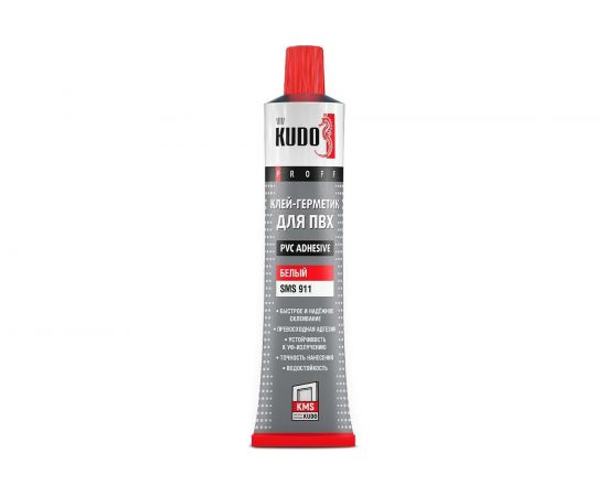 Клей-герметик для ПВХ KUDO PROFF SMS-911 (белый; 180 мл) 11606663 