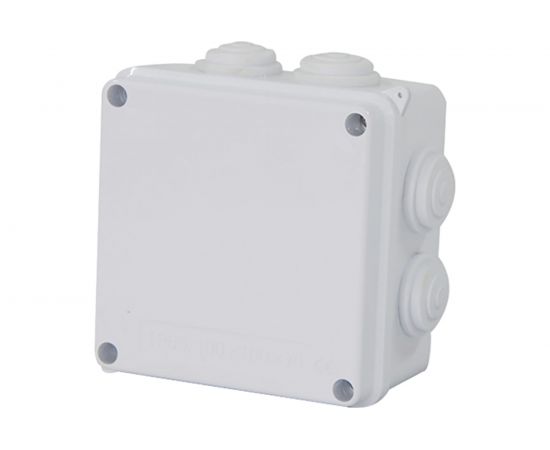 Разветвительная коробка STEKKER EBX30-02-65, 7 мембранных вводов, IP65, светло-серая 39554 