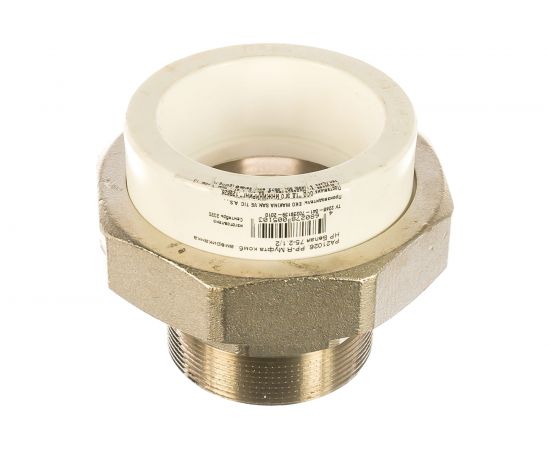 Комбинированная разъемная муфта (американка) PRO AQUA PP-R НР белая d-75 2 1/2" PA21026b 