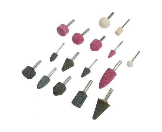 Набор шарошек абразивных (16 шт; хвостовик 3 и 6 мм) TUNDRA 4266125 