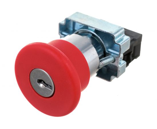 Кнопка ЭРА LAY5BS142, грибок с ключом, красный, d22мм, 240В, 1р 20/200/3200 Б0045637 