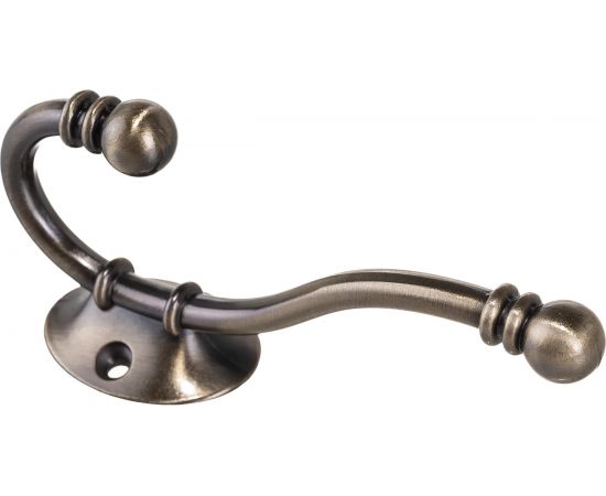 Мебельный крючок KERRON Д60 Ш130 В35, античная бронза KR 0180 AB 