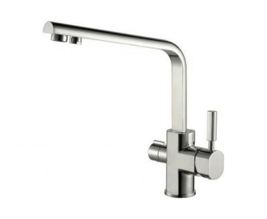 Смеситель для кухни под фильтр KAISER Decor боковой O35 серебро 40144-5 