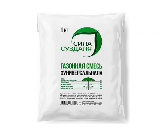 Газонная травосмесь Сила Суздаля Универсальная 1 кг GTU0010 