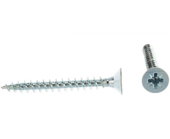 Саморез КРЕП-КОМП белый цинк POZY 4,5х40 500 шт бд4540ф 