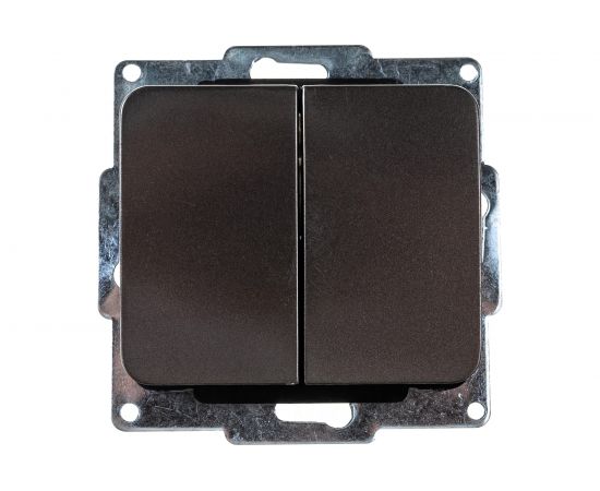 Двухклавишный выключатель СВЕТОЗАР ГАММА, SV-54134-DM 