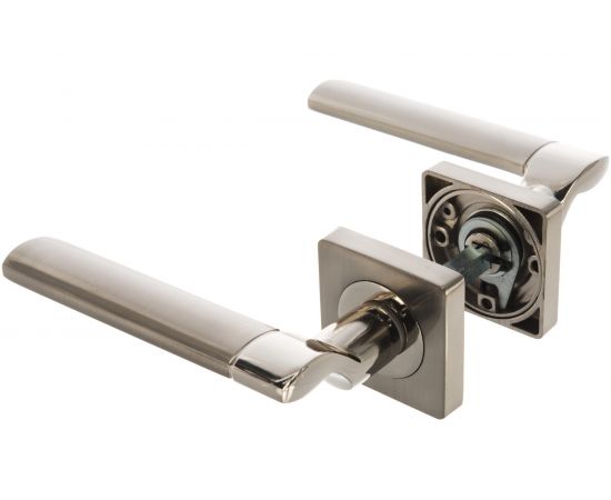 Дверная ручка (никель матовый/никель блестящий) PUERTO AL 522-02 SN/NP 