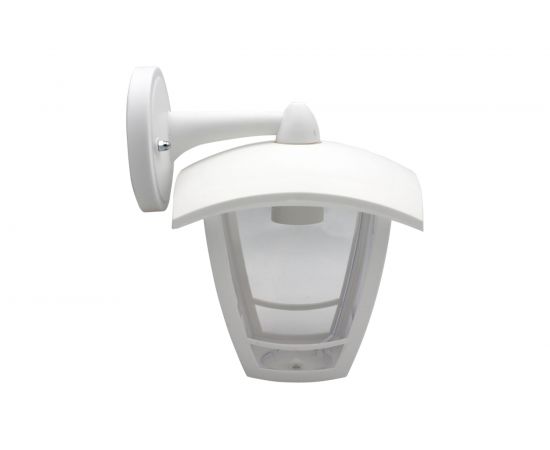 Садово-парковый светильник ЭРА 4 грани, белый, настенный, вниз Б0051196 