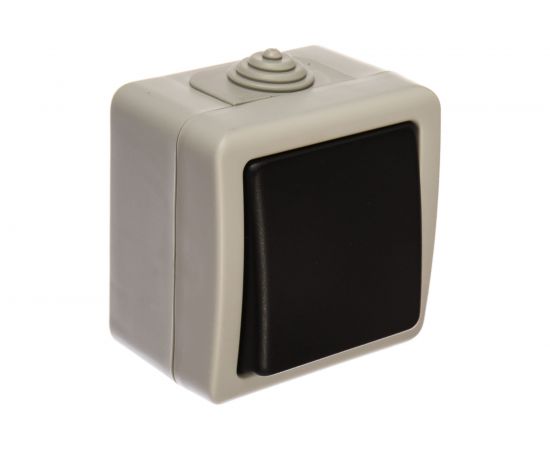 Одноклавишный переключатель LK Studio с 2-х мест, схема 6, IP54, 10А/250V, серый LK AQUA 80003 