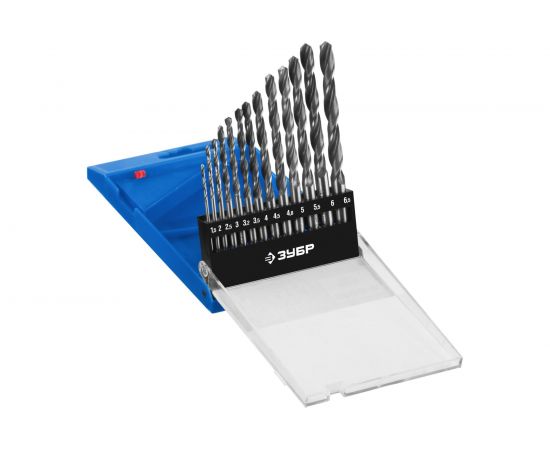 Набор сверл по металлу Проф-В 1.5-6.5 мм, 13 шт. Зубр 29621-H13 